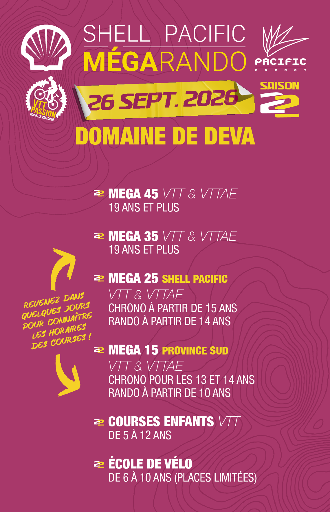 Mega Rando - Programme Saison 21