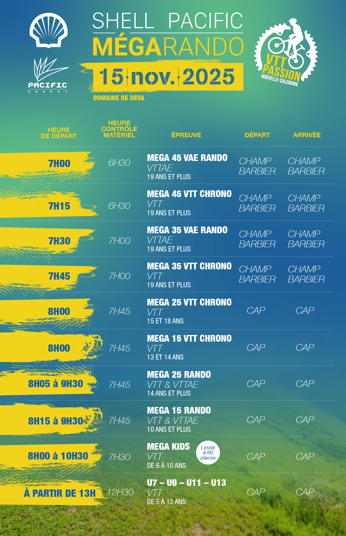 Mega Rando - Programme Saison 21